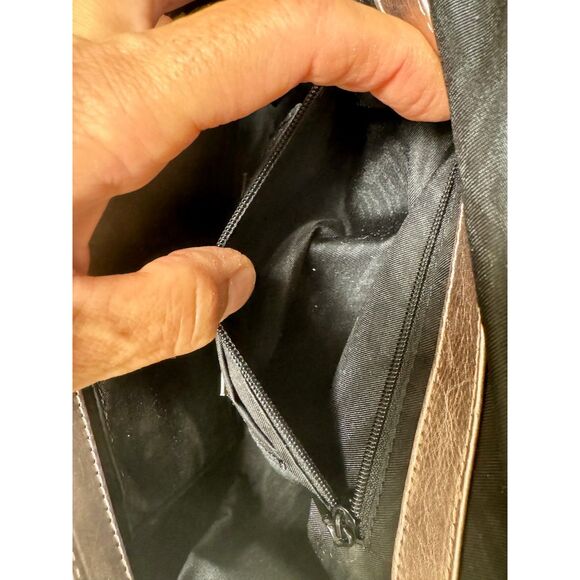 REBECCA MINKOFF Quilted Love Crossbody Bag Pink Metallic Small - Picture 9 of 10